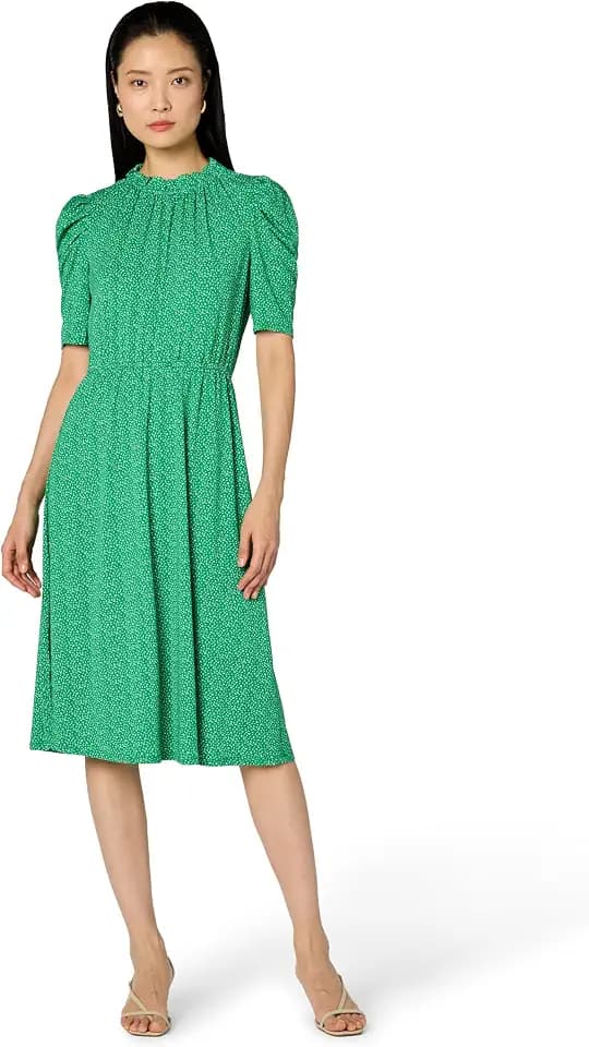 Adrianna Papell Women's Ruffle Neck Dress