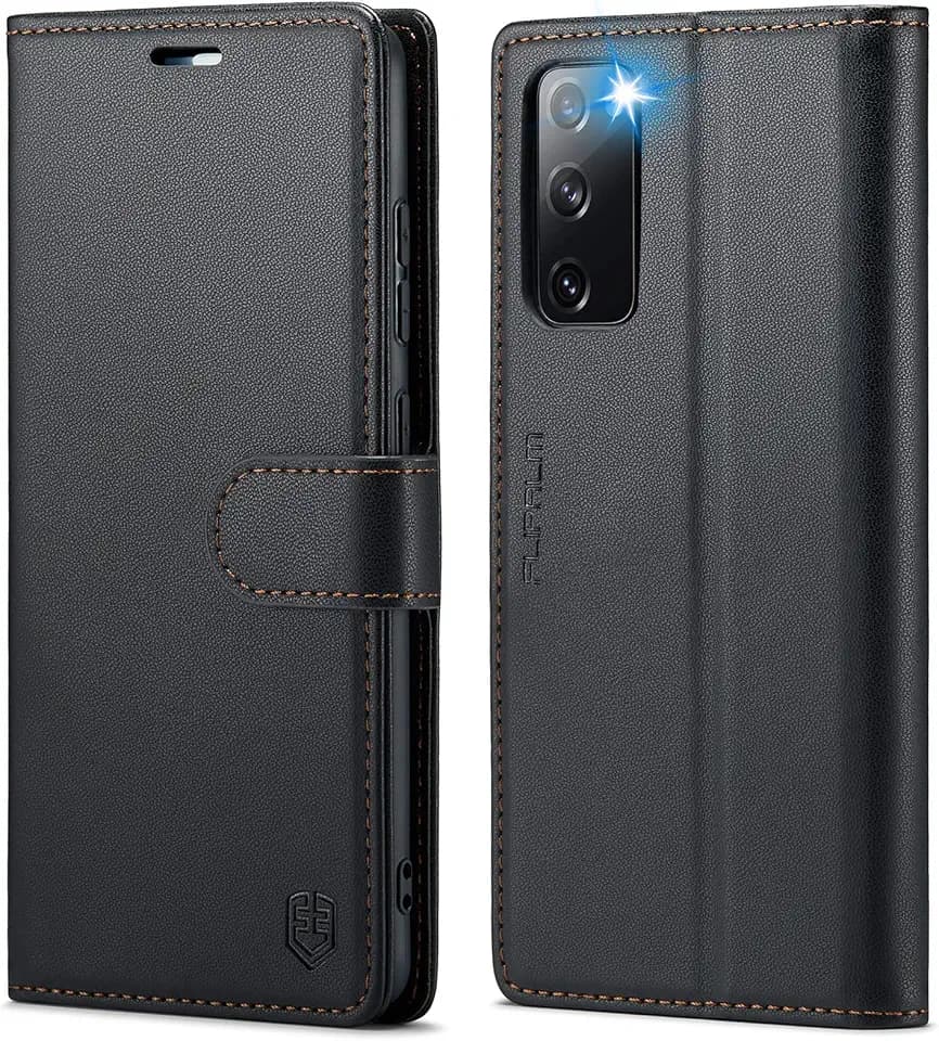 FLIPALM Wallet Case for Samsung Galaxy S20 FE 5G, Black