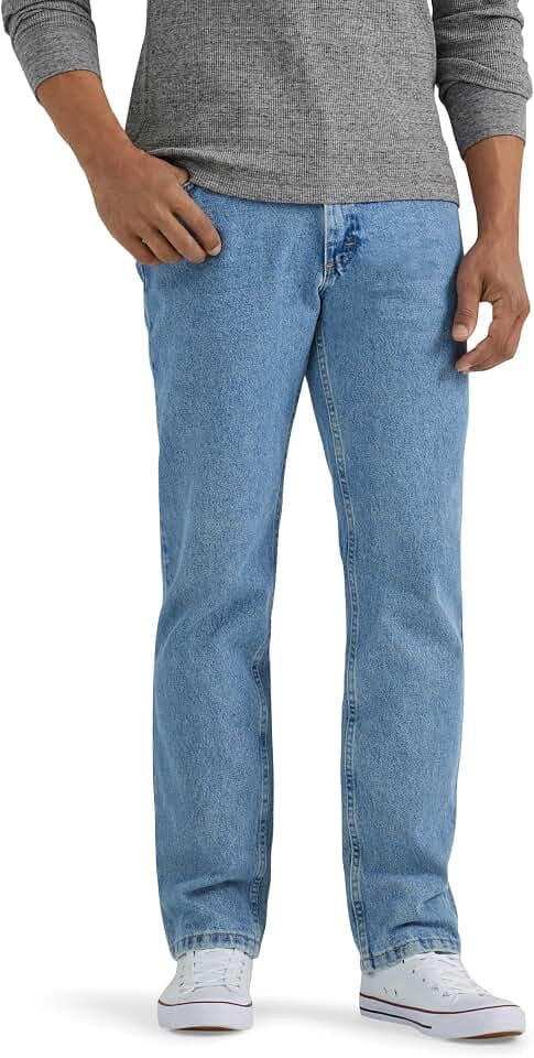 Wrangler Classic Herrenjeans mit 5 Taschen, Normale Passform, Baumwolle, Hell, Stonewashed, 31W / 32L