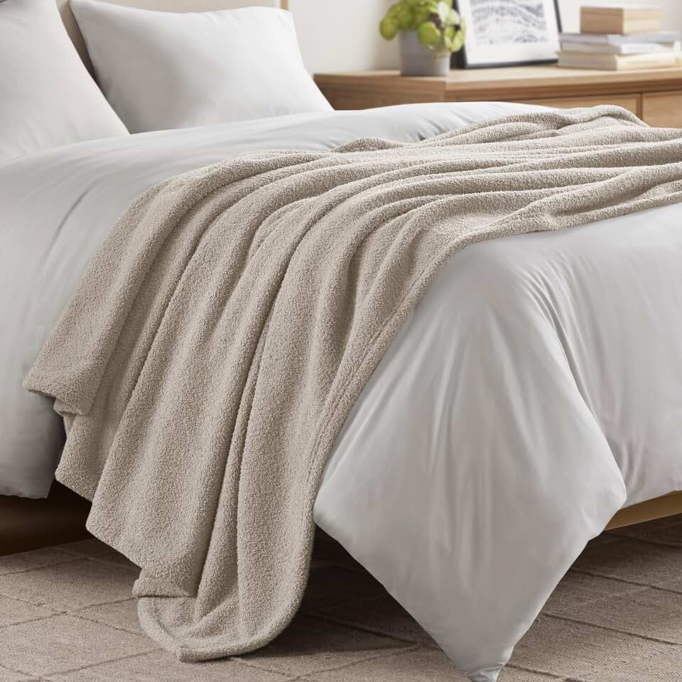Madison Park Dream Soft All Season Blanket for Summer, Full/Queen, Taupe