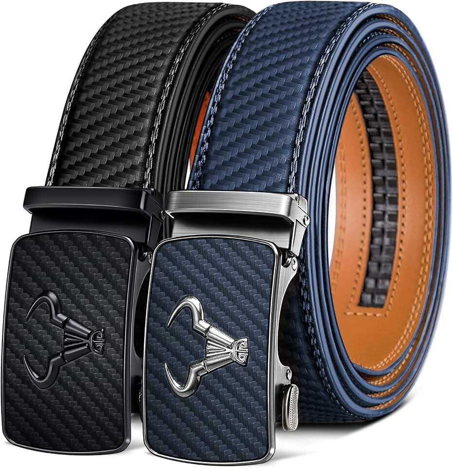 BULLIANT Gürtel Herren 2er, Gürtel Ratsche 35mm,Größe Angepasst