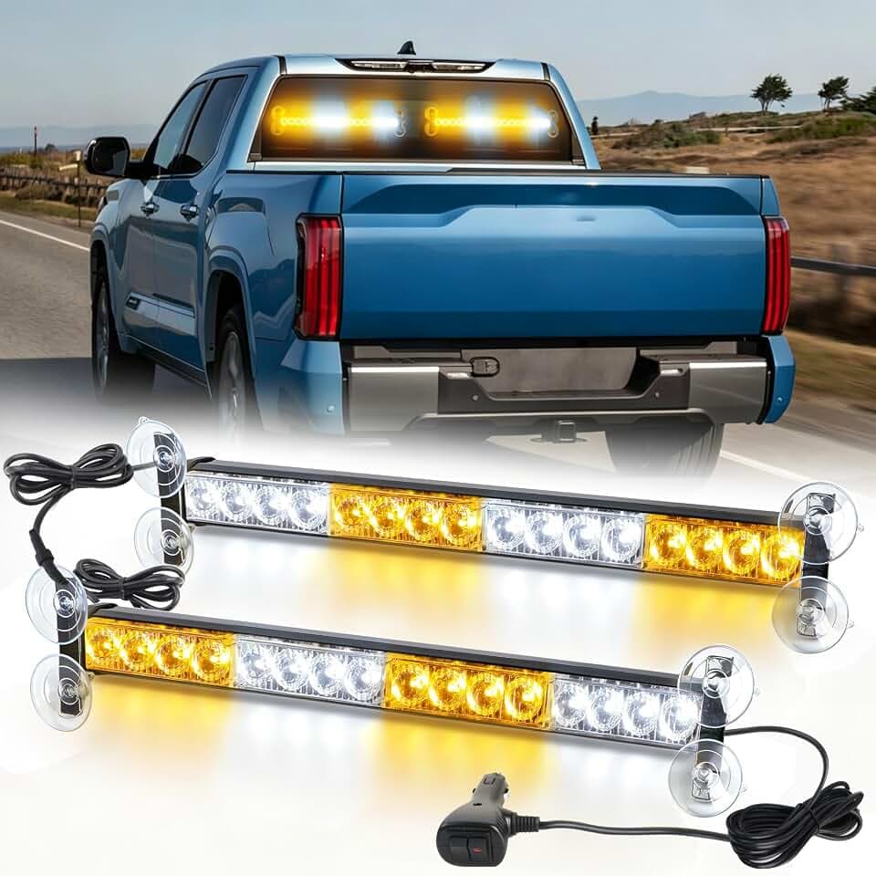 32LED Frontblitzer Warnleuchte Rundumleuchte Blitzleuchte 12V/24V