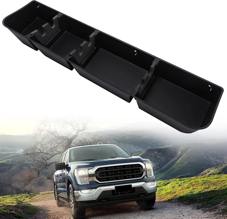 POPSTORE Rear Under Seat Storage for 2015-2026 Ford F150 SuperCrew&Crew Cab