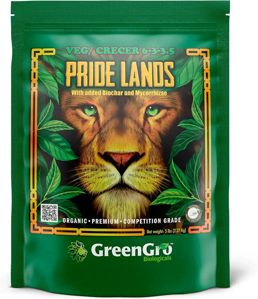 GreenGro Pride Lands Veg 6-3-3.5 Fertilizer, Organic, 5 lb
