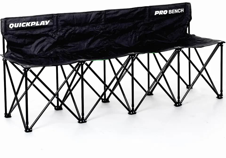 QUICKPLAY Pro 4-Seater Team Bench - Folding Soccer Sideline Seat