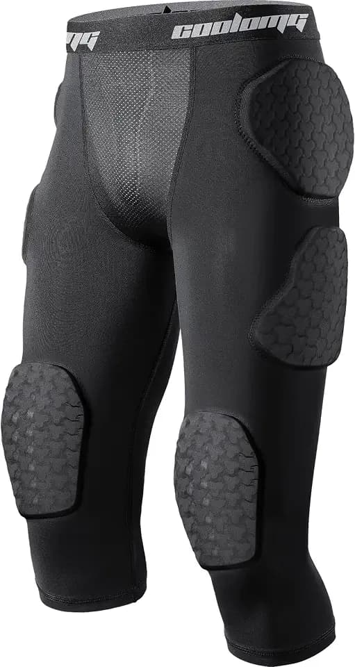 COOLOMG Youth Girdle Football 7-Pad for Knee Thigh Hip Tailbone Protection
