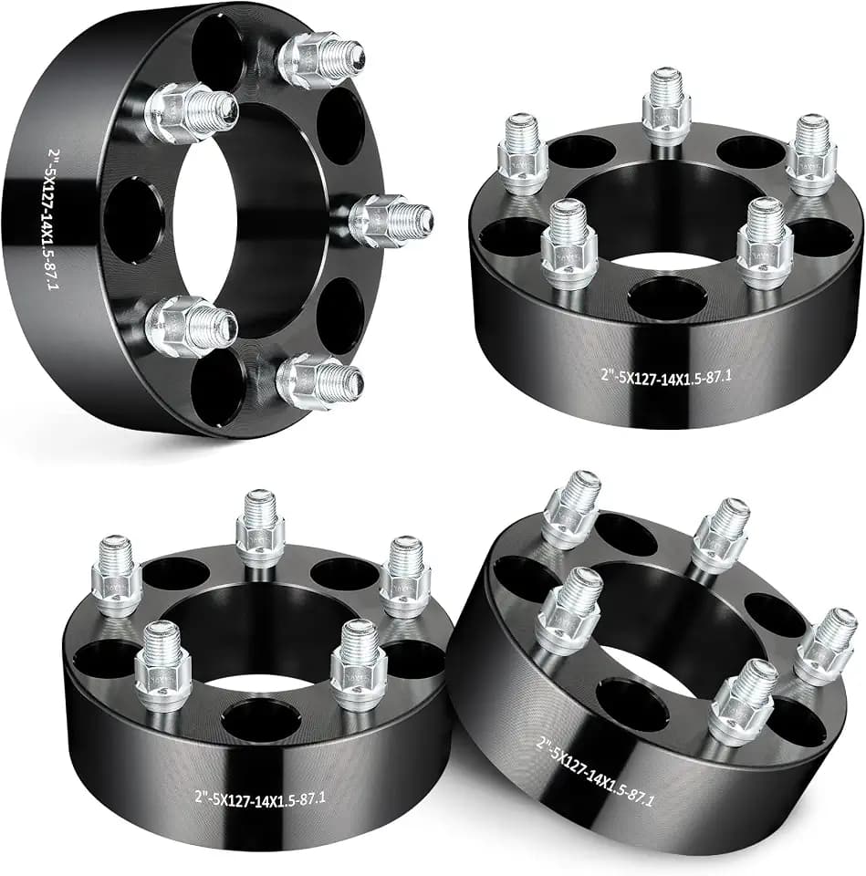 EVIL ENERGY 5x5 Wheel Spacers 2", 87.1 mm Bore Not Hubcentric M14x1.5 Studs