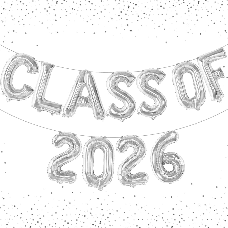 KatchOn Graduation Decorations 2026, Silver Graduation Decorations