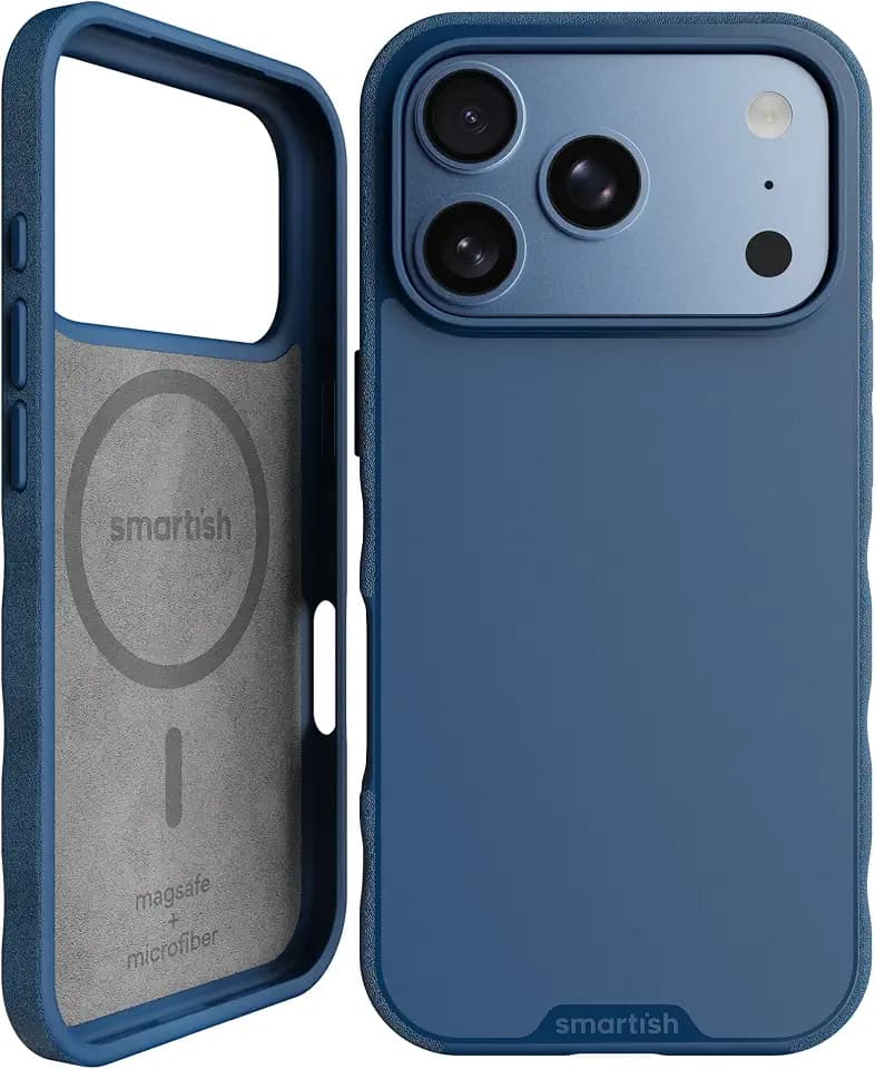 Smartish iPhone 18 Pro/17 Pro MagSafe Case, Gripmunk, Slim Grip Case, Blue