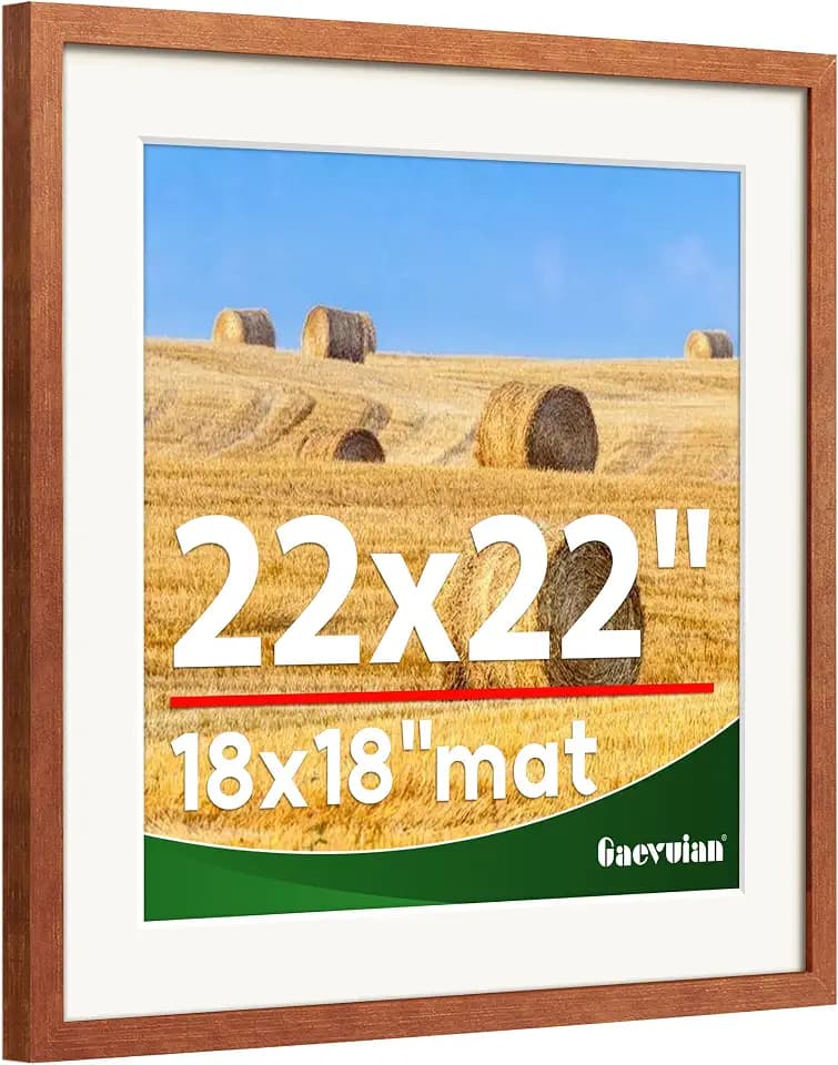 22x22 Frame, Distressed Farmhouse Wood Texture Picture Frame