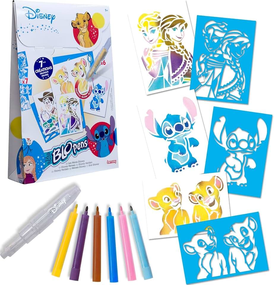 Lansay - Blopens Disney Helden - Zeichen und Malset Kinder - Ab 5 Jahren