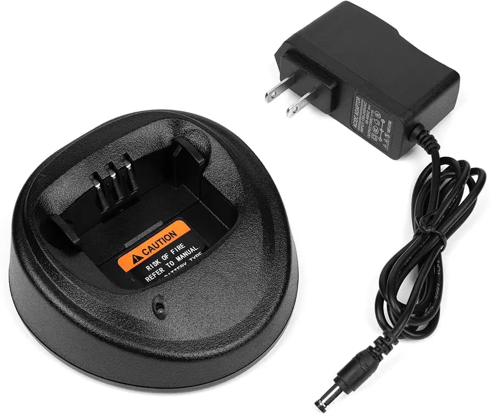 Fumei Smart Desktop Charger Compatible with Motorola CP150 CP200 CP040 PR400 GP3188 GP3688