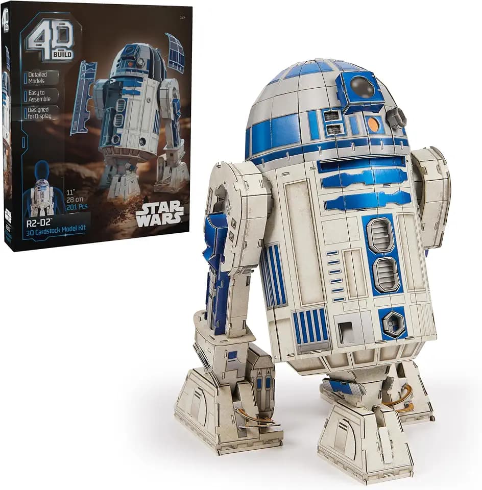 4D Build Star Wars R2-D2 Figure 3D Puzzle Model Kit for Adults