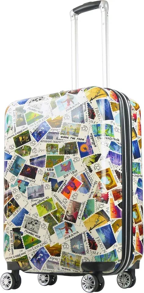 FUL Disney Stamps 26 Inch Rolling Luggage, Multi