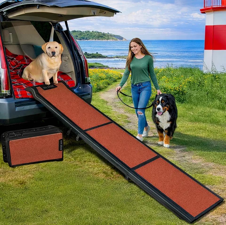 Pet Gear Travel Lite Ramps for Dogs and Cats, Toasted Almond