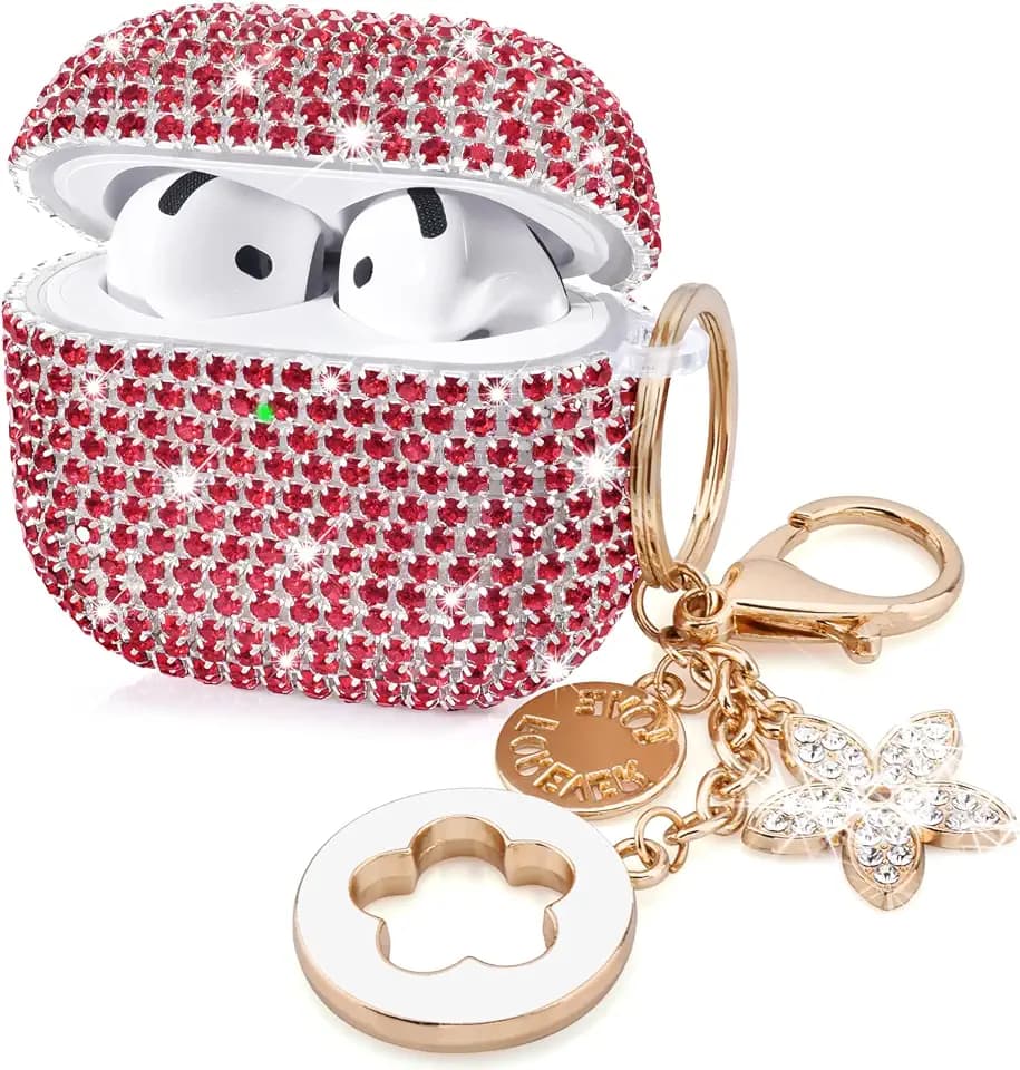 VISOOM Airpods 5 4 Cases iPods 4/5 Cover for Women,Unique Jewelry Design
