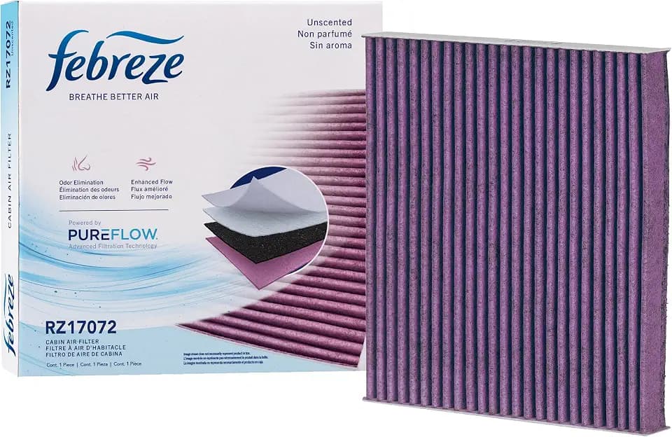 Febreze Odor Control UNSCENTED Cabin Air Filter by PUREFLOW RZ17072