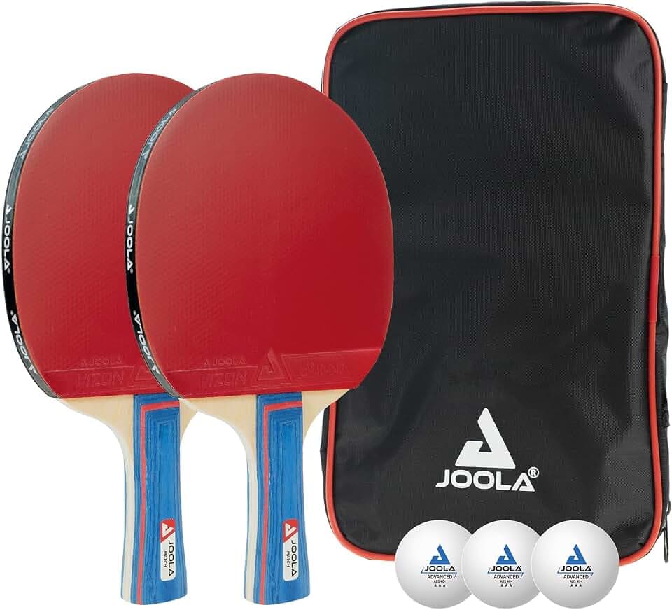 JOOLA Tischtennis Set Schläger Bälle Hülle Netz ITTF zugelassen