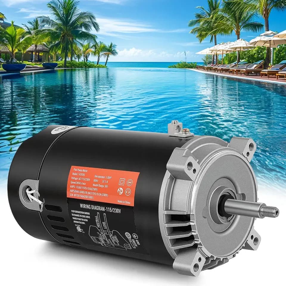 UST1102 Pool Pump Motor - Swimming Pool Pump Motor, 3450 RPM, 1HP, 115/230V