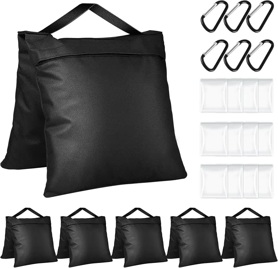 6 Pack Sandbag for Weight, Heavy Duty Sandbags,Empty Sandbag,No Sand
