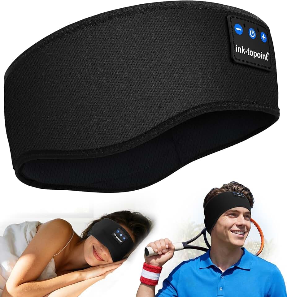 Schlafkopfhörer Bluetooth,Schlaf Kopfhörer Stirnband Für seitenschläfer