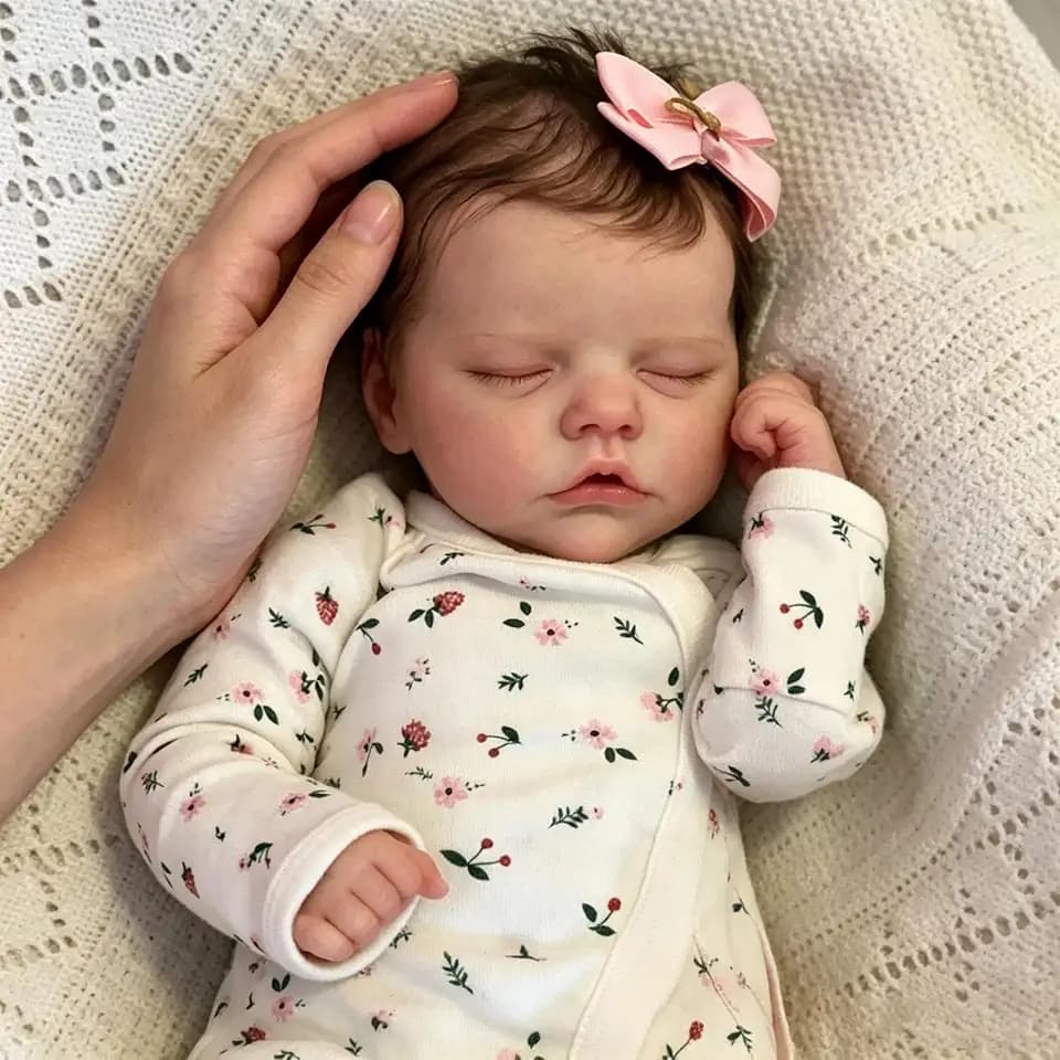 Zero Pam RealisticReborn Baby Dolls Girls, 18 Inch Realistic Baby Doll Girl, Real Life Newborn Reborn Dolls Full Body, Real Looking Newborn Babys Doll Open Mouth Full Vinyl Limbs Toy for Girls Gifts