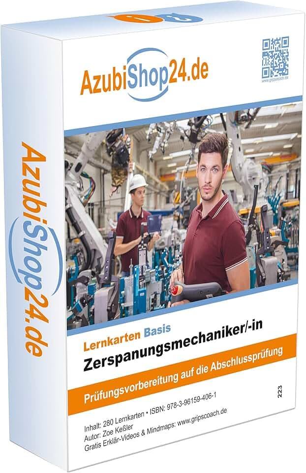 Lernkarten Zerspanungsmechaniker Lernkarten Prüfungsvorbereitung: Lernkarten Zerspanungsmechaniker /in Prüfungsvorbereitung