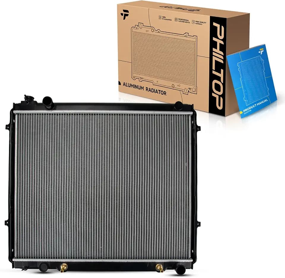 PHILTOP Radiator Compatible with Tundra 2000 2001 2003 2005 2006, Automotive Engine Radiator Replace# CU2321, 0ATY5334, 164000F020, 164000F050