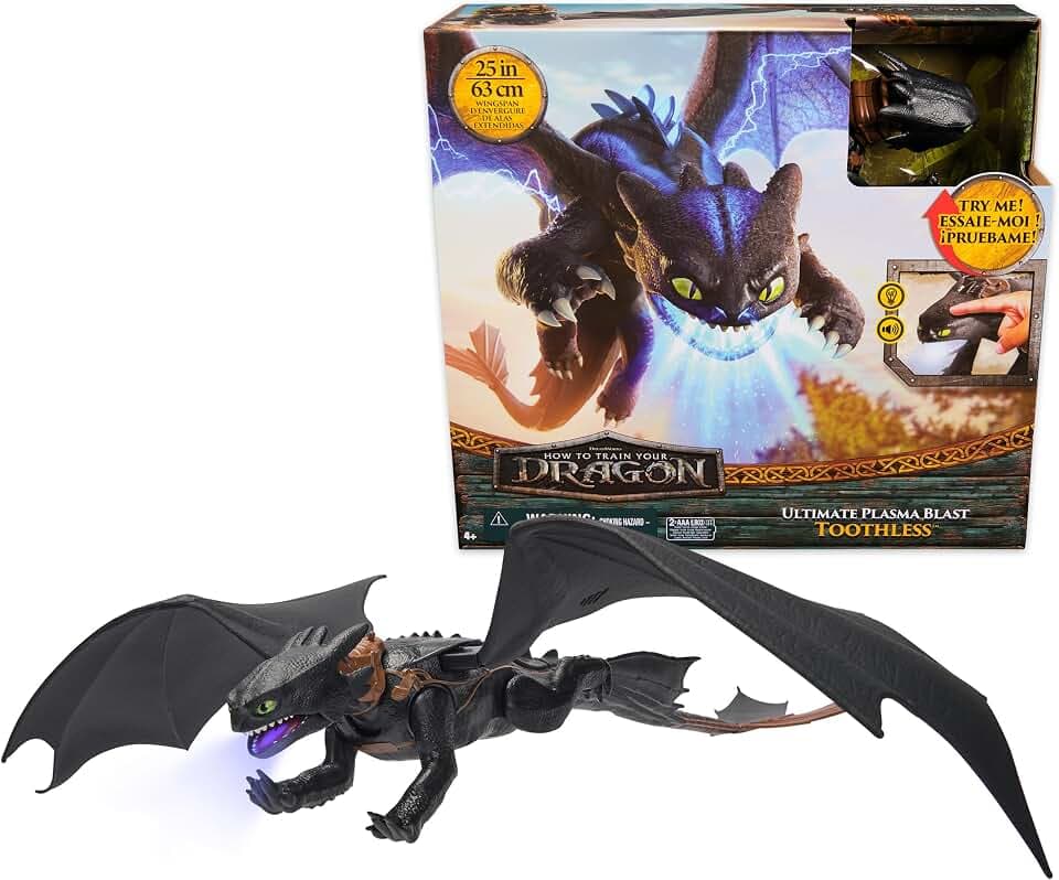 Dreamworks Dragons Ultimate Plasma Blast Toothless Interactive Dragon Toy