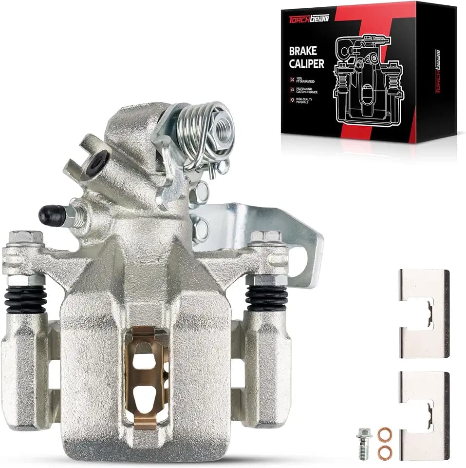 Torchbeam Rear left Driver Side Brake Caliper For Acura Honda for 2002-2006 RSX, 2002-2005 Civic 2.0L, Disc Brake Caliper Assembly with Bracket Replace # 19B2679