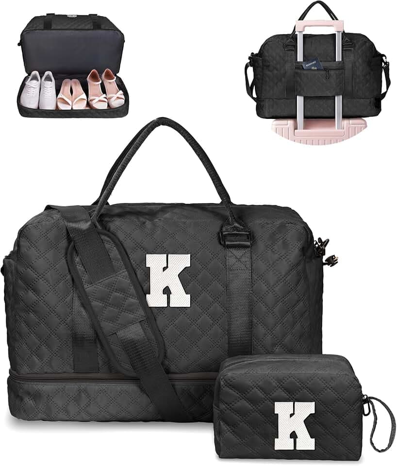 Duffle Bags with Shoe Compartment, Personalized Weekender Bags