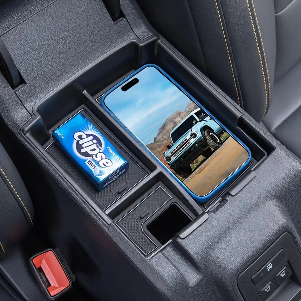 TOPINSTALL Upgraded Center Console Tray for 2025 2026 Ford Bronco 4-Door