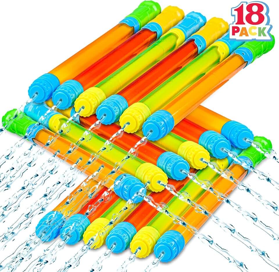 JOYIN 18pcs 42cm Wasserpistole Kinder Super Wasser Blaster Spritzpistole Wasserspritzpistolen für den Sommer im Freien Schwimmbad, Hinterhof, Strand Wasser Spiel Wasser Spielzeuge