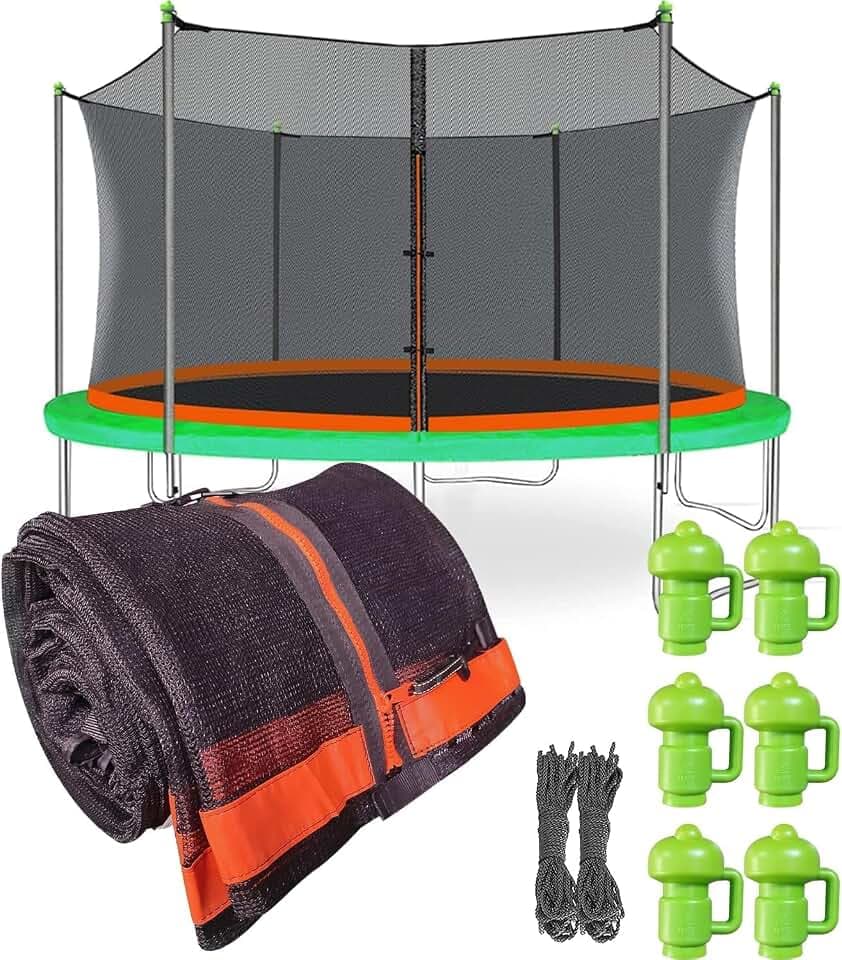 Jump Tastic Trampoline Trampoline Net Replacement with 6 Caps