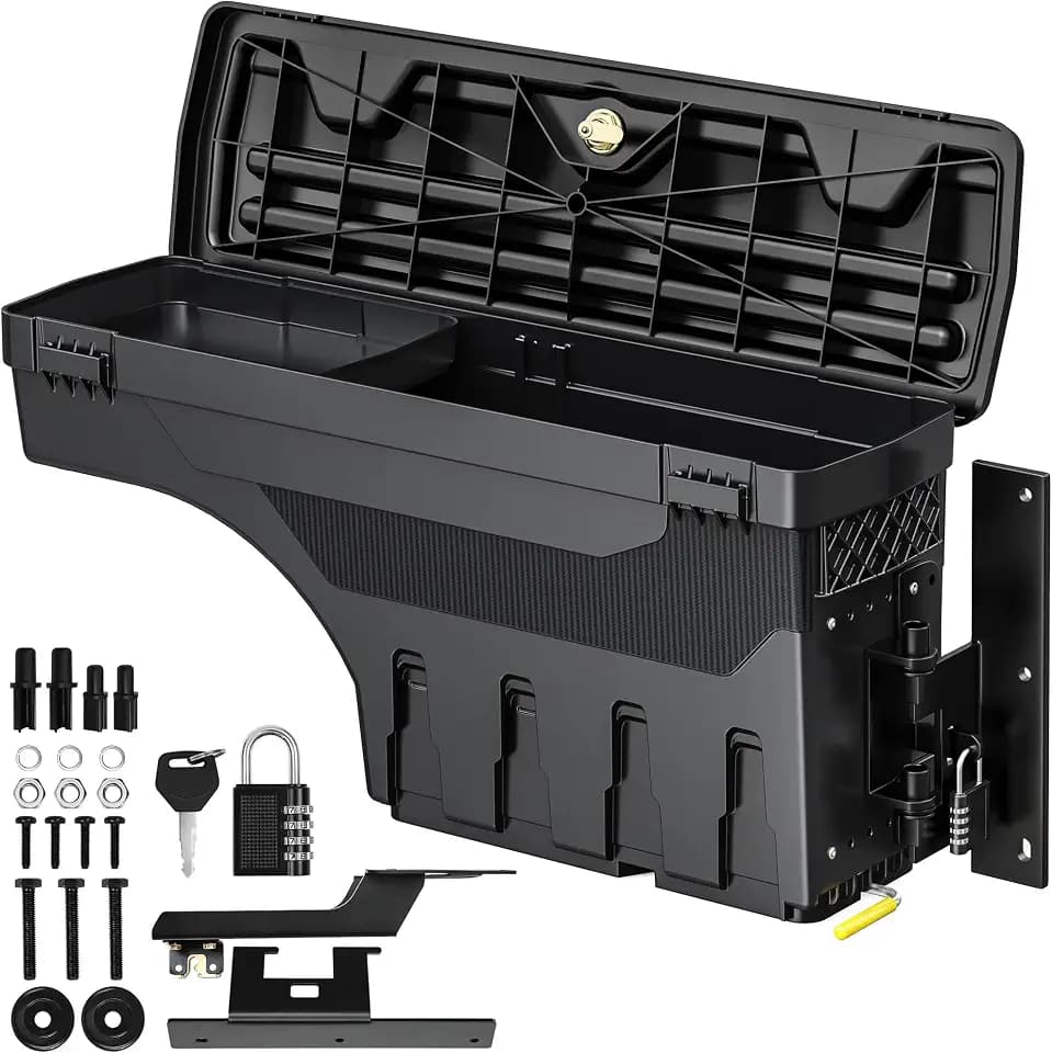 OEDRO Truck Bed Storage Tool Box Fits 2015-2026 Ford F150 Passenger Side