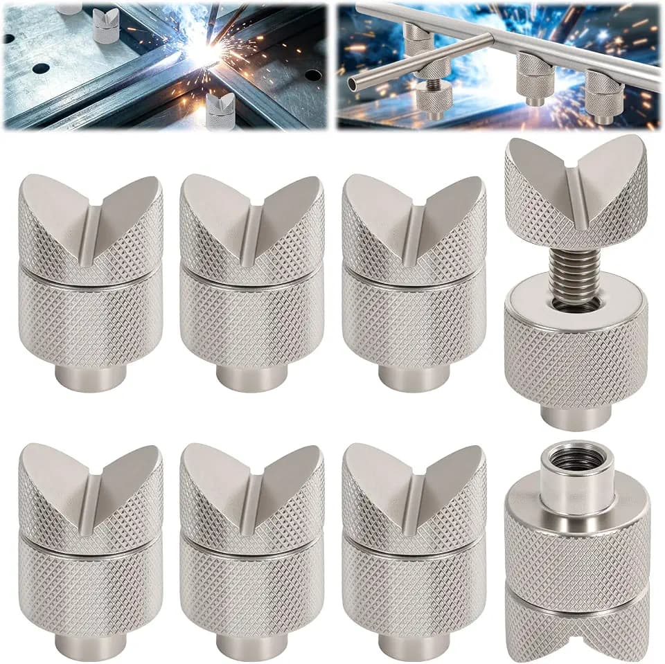 Adjustable Welding Table Fixture Pins 8 Pack Set for 5/8" Table Holes