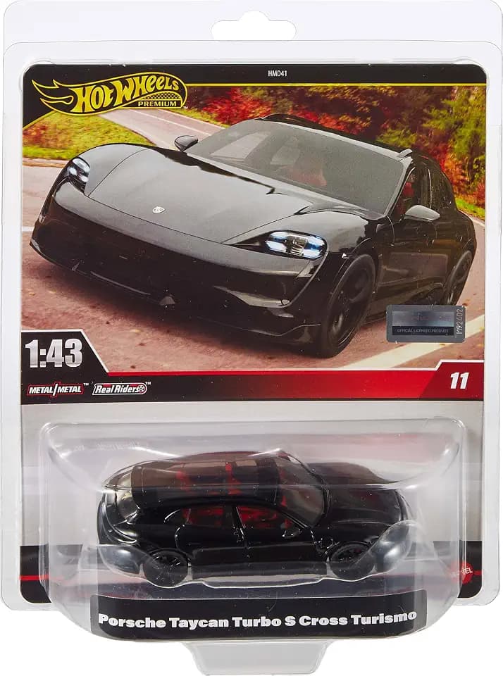 Hot Wheels Premium 1:43rd Scale Vehicle, Officially Licensed Replicas for Adult Collectors, Real Riders Tires, Metal/Metal Body & Chassis