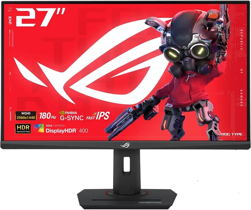 ASUS ROG XG27ACS 27 Inch 1440p 180Hz USB-C G-SYNC HDR Gaming Monitor