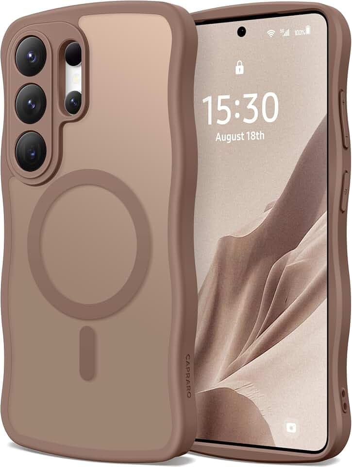 CAPRARO for Samsung Galaxy S26 Ultra Case for Women, Brown