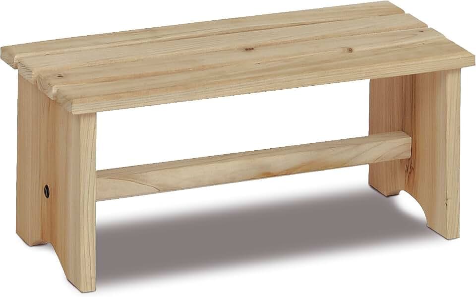 King Collection King Home S1513042 Fußstütze aus Holz, 35 x 17,5 x 15,5 cm