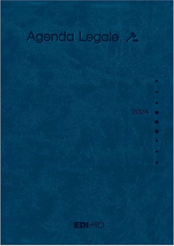 Edipro Tagesplaner 2024, 17 x 24 cm, Blau