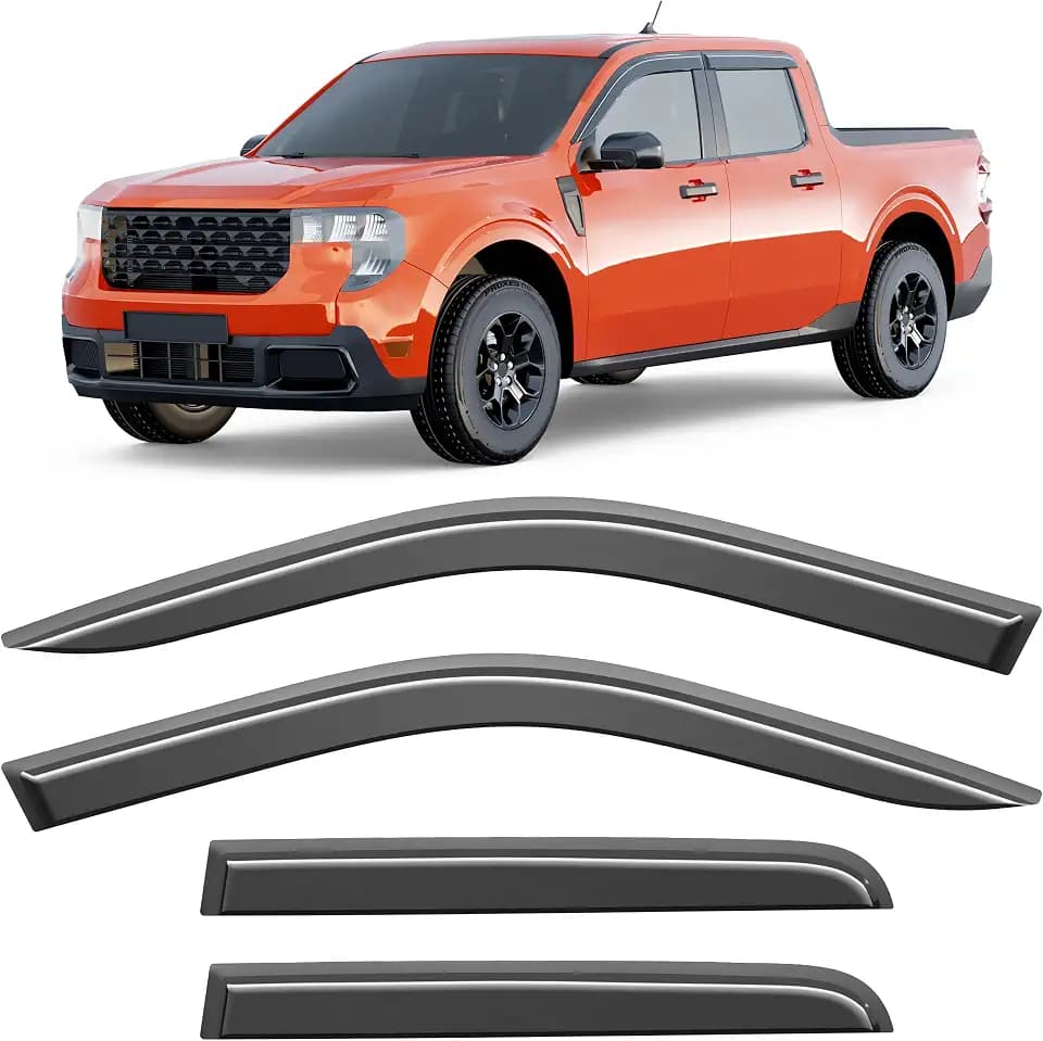 Tape-on Window Visors Rain Guards Fit for Ford Maverick 2022-2026