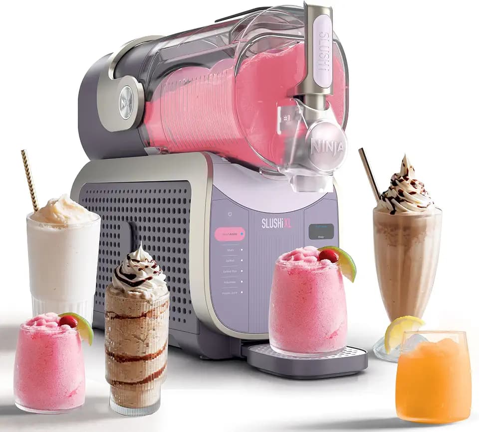 Ninja SLUSHi XL Smart Frozen Drink Maker 10+ Servings Pink Violet, FS601PK1