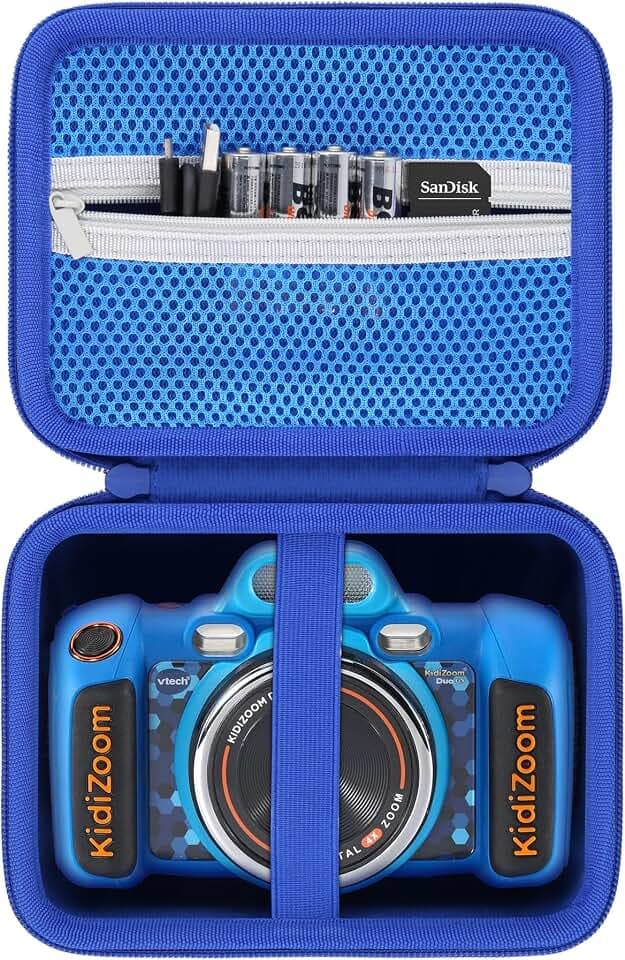 co2CREA Case for VTech Kidizoom Duo FX Kids Digital Dual Camera (Blue Case)