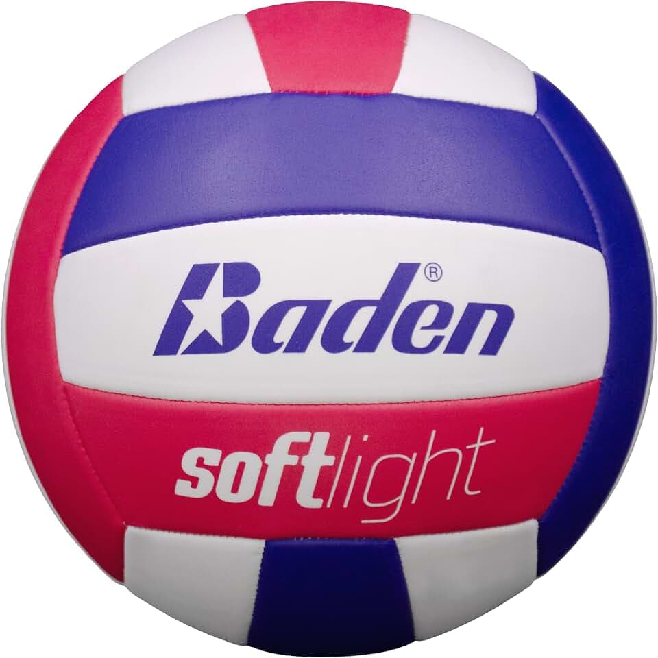 Baden | Softlight VXT1 | No Sting FlexFoam Cover | Youth Lightweight Training Volleyball | K-5 Youth Players | Official Size 5 + 20% Lighter | Official Ball of BYOP