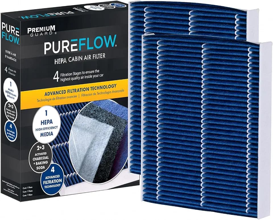 PureFlow HEPA Cabin Air Filter PC4329HX | Fits 2018-12 BMW 650i, 2016-13 M5, 2016-12 ActiveHybrid 5