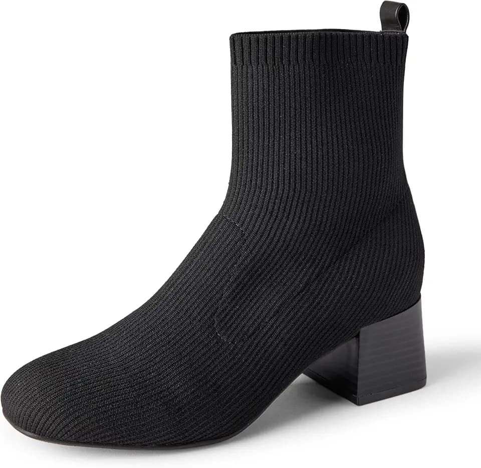 Amazon Essentials Damen Stretch-Stiefeletten Aus Strick