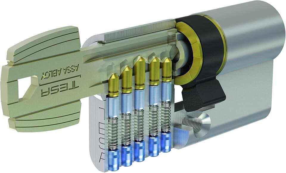 TESA 50303030N Europrofilzylinder TE5, 30 x 30 mm, vernickelt, für Europrofil-Schlösser