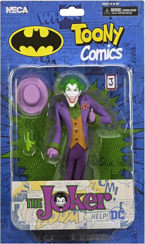NECA DC Comics The Joker Toony Terrors 6" Actionfigur aus Kunststoff, in Blisterverpackung