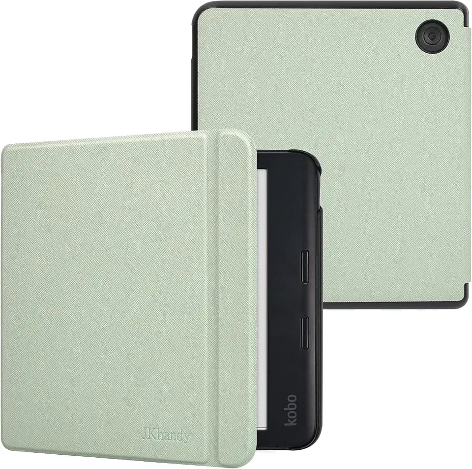 Case for Kobo Libra Colour 7 Inch (Model: N428, 2024 Release), Ultra Slim Lightweight Folio Cover with Auto Wake/Sleep, Spring Green